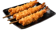 Gambero fritto, kataifi